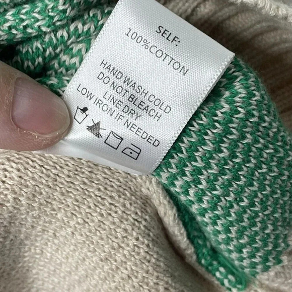 North End Sweater Cropped Green Color Block Floral White Size Small Juniors - Picture 7 of 10